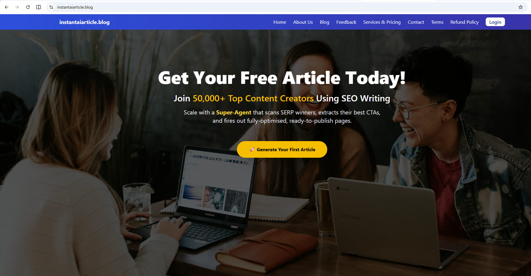 Instant AI Article Generator